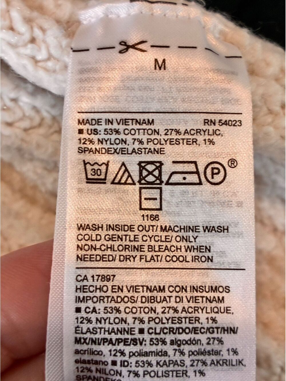 Old Navy Women's Medium Cream Turtleneck Pullover Sweater, #0013 - Picture 6 of 7
